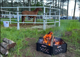 Modular Horse Corral Portable Panel Fencing: (Liberty 14 Panels; 3 Rails)